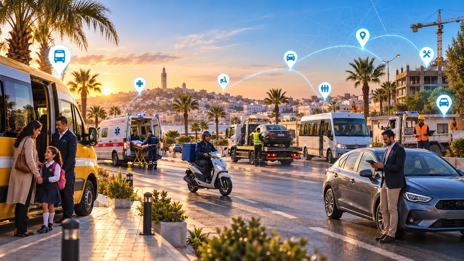 RAQIB solution GPS multi-secteurs au Maroc